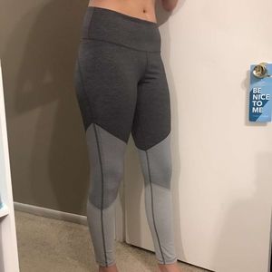 Grey Tricolor Active Leggings